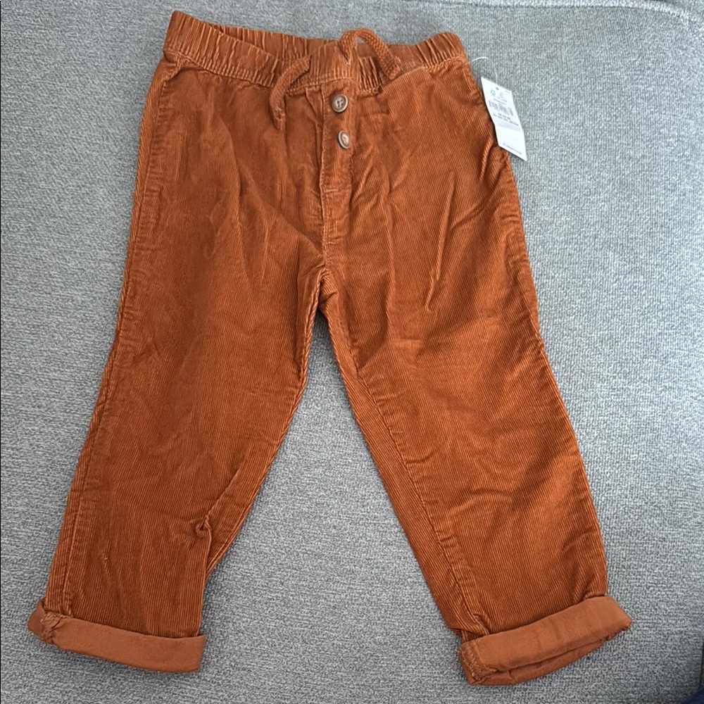 Old Navy Orange Corduroy Relaxed Bottoms